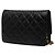 Sac à épaule portefeuille à chaîne Chanel Coco Mark Matelassé Noir - vue 2