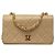 Borsa a tracolla con catena Chanel Coco Mark Matelassé Beige