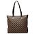 Borsa a tracolla Louis Vuitton Damier Cabas Mezzo Marrone Damier ebene
