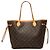 Borsa a tracolla Louis Vuitton Monogram Neverfull MM Marrone Monogramma