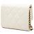 Borsa a tracolla con catena e portafoglio Chanel Matelassé Coco Mark Boy Bianco - vista 2