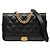 Chanel Coco Mark Matelassé Chain Wallet Schultertasche Schwarz