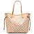Borsa Tote Louis Vuitton Damier Azur Neverfull MM Tahiti Collection Rosa Bianco