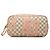 Borsa Tote Louis Vuitton Damier Azur Neverfull MM Tahiti Collection Rosa Bianco - vista 3