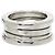 Bulgari Bvlgari B-Zero1 3-Band Ring in 18K Weißgold Golden - Ansicht 3