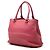 Borsa Prada Logo in pelle Vitello Daino rosa - vista 2