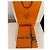 Borsa a tracolla Hermès Evelyne in pelle arancione - vista 5