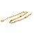 Cambon Chanel Gürtel mit goldplattierter Kette Golden