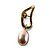 Charlotte Olympia Orecchino Charlotte Vermeil Oro Giallo e Perla Rosa