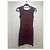 Vestido Maje burdeos con inserciones de malla - vista 2