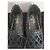 Espadrillas Chanel in tela nera e paglia Nero - vista 2