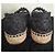 Espadrillas Chanel in tela nera e paglia Nero - vista 7
