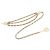 Cintura a catena Chanel Beige e Oro D'oro