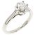 Anello Chanel Camélia in platino e diamante