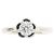 Anello Chanel Camélia in platino e diamante - vista 2