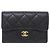 Tarjetero Chanel Timeless Classic Line Negro