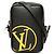 Borsa a tracolla Louis Vuitton Epi LV Circle Danube PM Nero