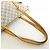 Borsa Louis Vuitton Damier Azur Totally MM Bianco Blu - vista 5