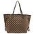 Borsa Louis Vuitton Damier Neverfull MM Marrone - vista 2