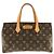 Borsa Louis Vuitton Monogram Wilshire PM Marrone