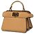 Borsa Fendi Peekaboo I.U Micro Beige - vista 2