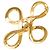 Chanel Coco Mark Gold Plated Brooch Golden - view 2