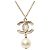 Colar Chanel Coco Mark Preto Dourado - vue 2