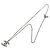 Collana con pendente Chanel Coco Mark 100th Anniversary Argento - vista 3