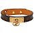 Bracciale in pelle con charm Louis Vuitton Marrone