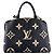 Borsa Louis Vuitton Monogram Empreinte Petit Palais PM Nero Beige Monogramma - vista 3