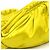 Borsa Sling Bottega Veneta in raso giallo - vista 8