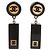 Pendientes colgantes Chanel Coco Mark Negro Plata