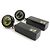 Pendientes colgantes Chanel Coco Mark Negro Plata - vista 2