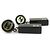 Pendientes colgantes Chanel Coco Mark Negro Plata - vista 3