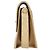 Borsa a tracolla Chanel in pelle beige - vista 2