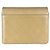 Borsa a tracolla Chanel in pelle beige - vista 3