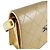 Borsa a tracolla Chanel in pelle beige - vista 7