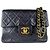 Borsa a tracolla Chanel Matelassé in pelle d'agnello Nero