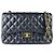 Timeless Borsa a tracolla Chanel Matelassé Double Flap Nero