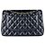 Timeless Borsa a tracolla Chanel Matelassé Double Flap Nero - vista 3