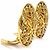 Orecchini a clip Chanel Gold D'oro - vista 2