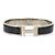 Hermès Pulsera Rígida Hermes Clic Clack Negro Plata