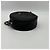 Chanel Handle with Care Round Vanity Case with Chain Quilted Caviar Small Nero - vista 3