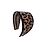 Cerchietto Christian Dior Stampa Leopardata Marrone Stampa leopardo