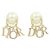 Orecchini Christian Dior Tribal E1411TRICY Bianco D'oro