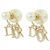 Orecchini Christian Dior Tribal E1411TRICY Bianco D'oro - vista 2