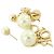 Orecchini Christian Dior Tribal E1411TRICY Bianco D'oro - vista 3