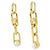 Orecchini a catena Gucci oro e bianco D'oro - vista 2