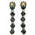 Orecchini a clip Gucci oro e verde D'oro