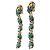 Orecchini a clip Gucci oro e verde D'oro - vista 2